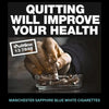 Manchester Sapphire Blue White Cigarettes - 20s (10 Packs) - Top Smoke